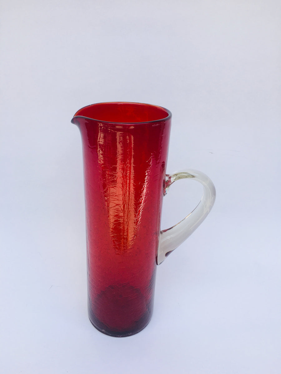 Zodax Reginald Blown Glass Scissor-Cut Pitcher at Riverbend Home