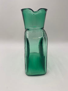 Vintage Blenko Double Spout Water Pitcher in Spring Green