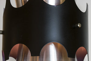 Pair of Aluminum & Black Pendants by Jo Hammerborg