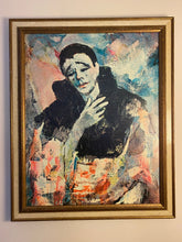 Mid Century Modern Oil Painting of Mime