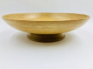 Paavo Asikainen Turned Wood Laminate Bowl from Finland
