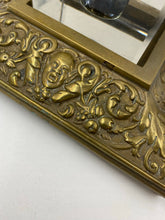 Vintage English Brass Inkwell