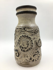 Beige Carstens Tonnieshof West German Pottery Raised Design Vase  7492-25