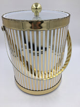 Hollywood Regency Gold Mirrored Drulane Ice Bucket