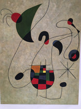 Surrealist Painting on Canvas signed SEN After Miro