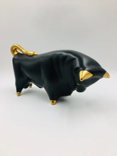 Black and Gold Trentham Bull by Colin Melbourne from the UK