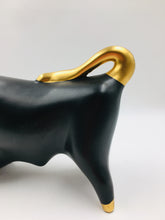 Black and Gold Trentham Bull by Colin Melbourne from the UK