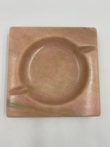 Vintage Pink Marble Ashtray/Catchall/Vide Poche