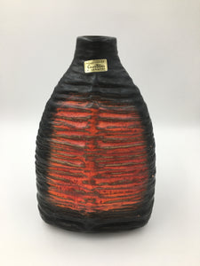 Carstens Vase 7782-25 Fat Lava West German Pottery Modernist