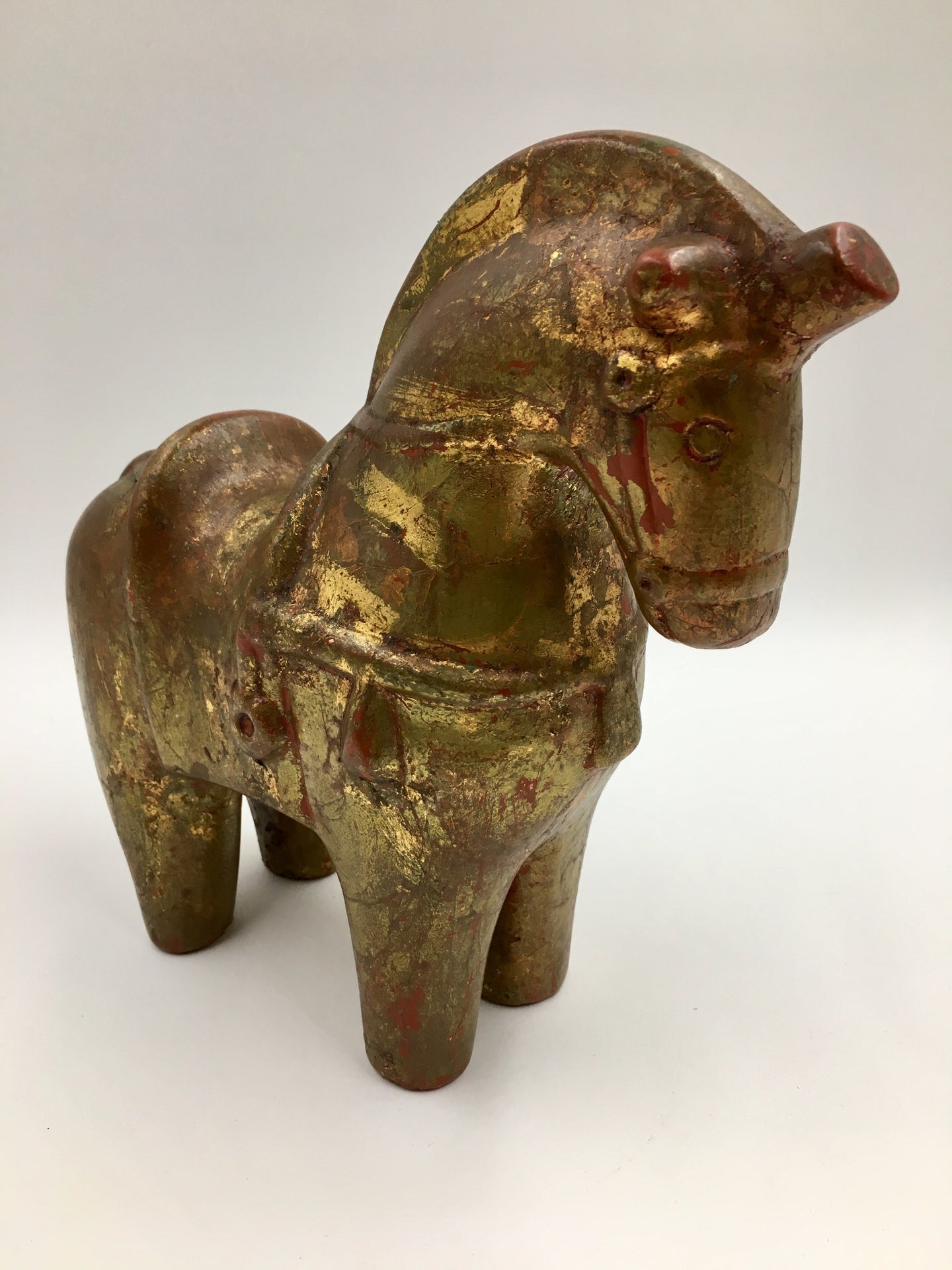 Mid Century Freeman McFarlin Gold Ceramic Horse