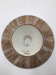 Mid Century Italian Ceramic Footed Bowl