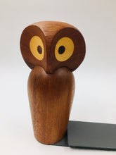 Rare Skjode Skjern Teak Owl Bookends from Denmark