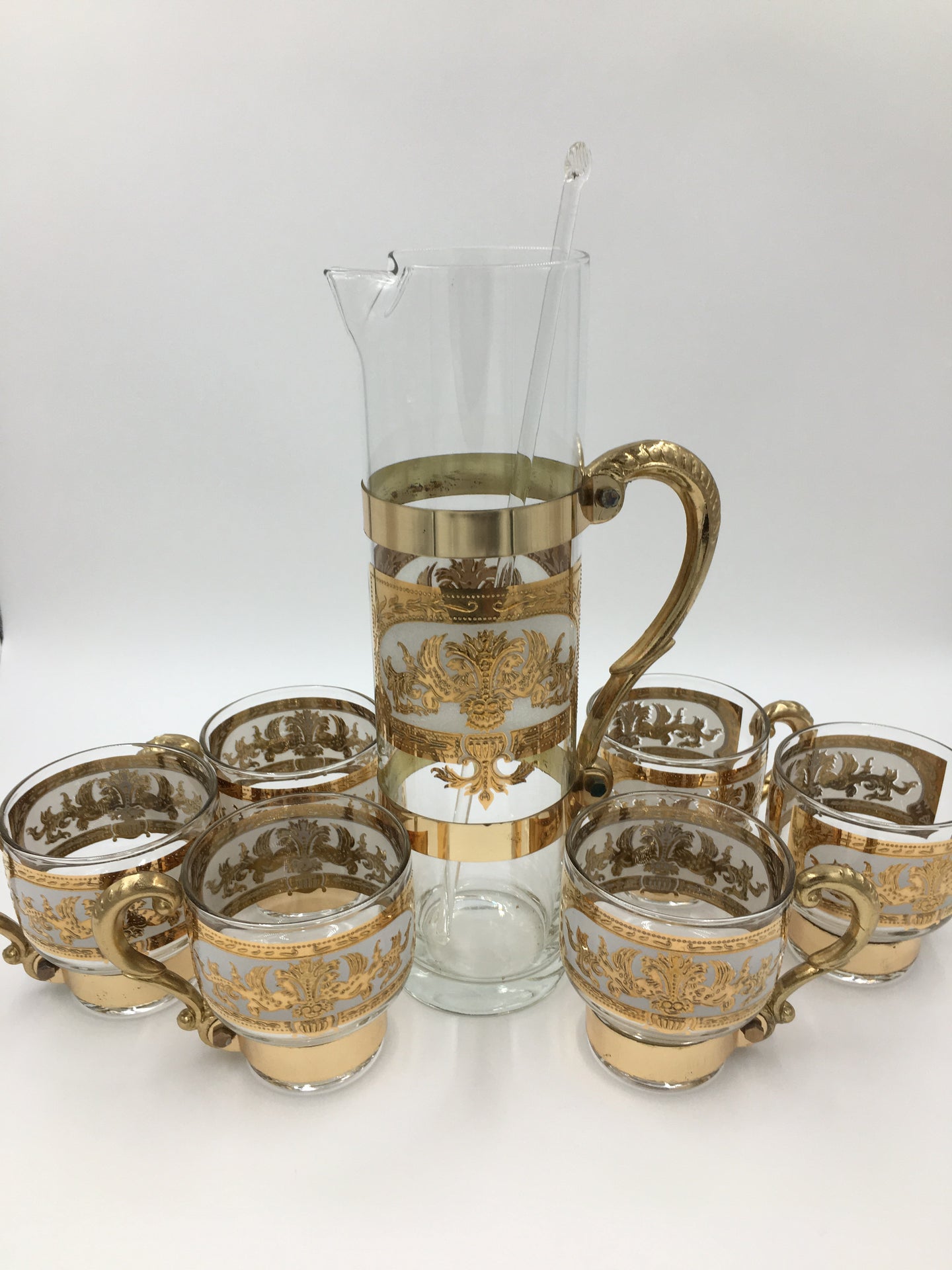 Russian Martini/Cocktail Set with 6 Handled Cups and Cocktail Pitcher –  Thoroughly Modern Maggie